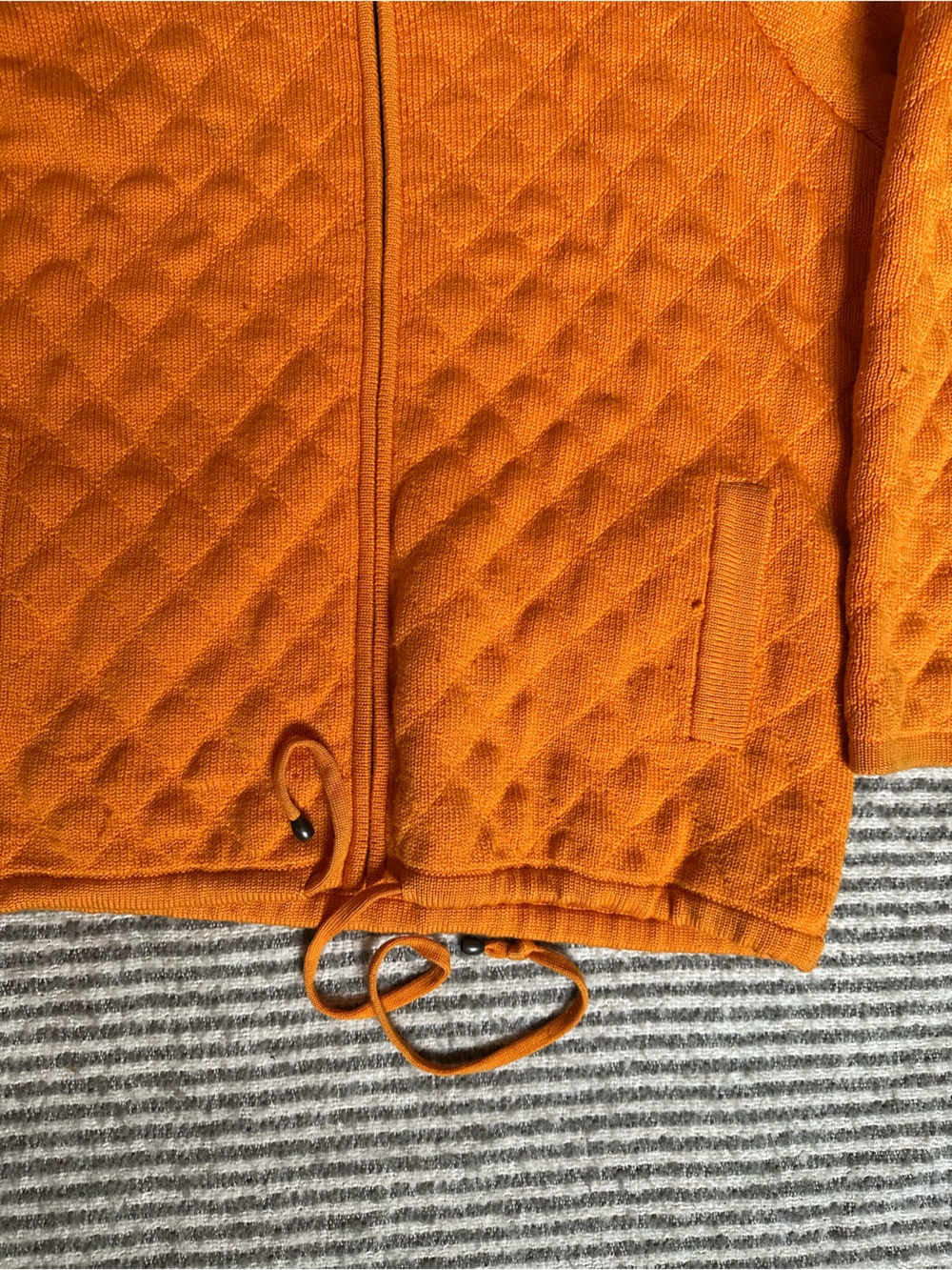 Ellen Tracy Bright Orange Knit Sweater - Picture 4 of 6